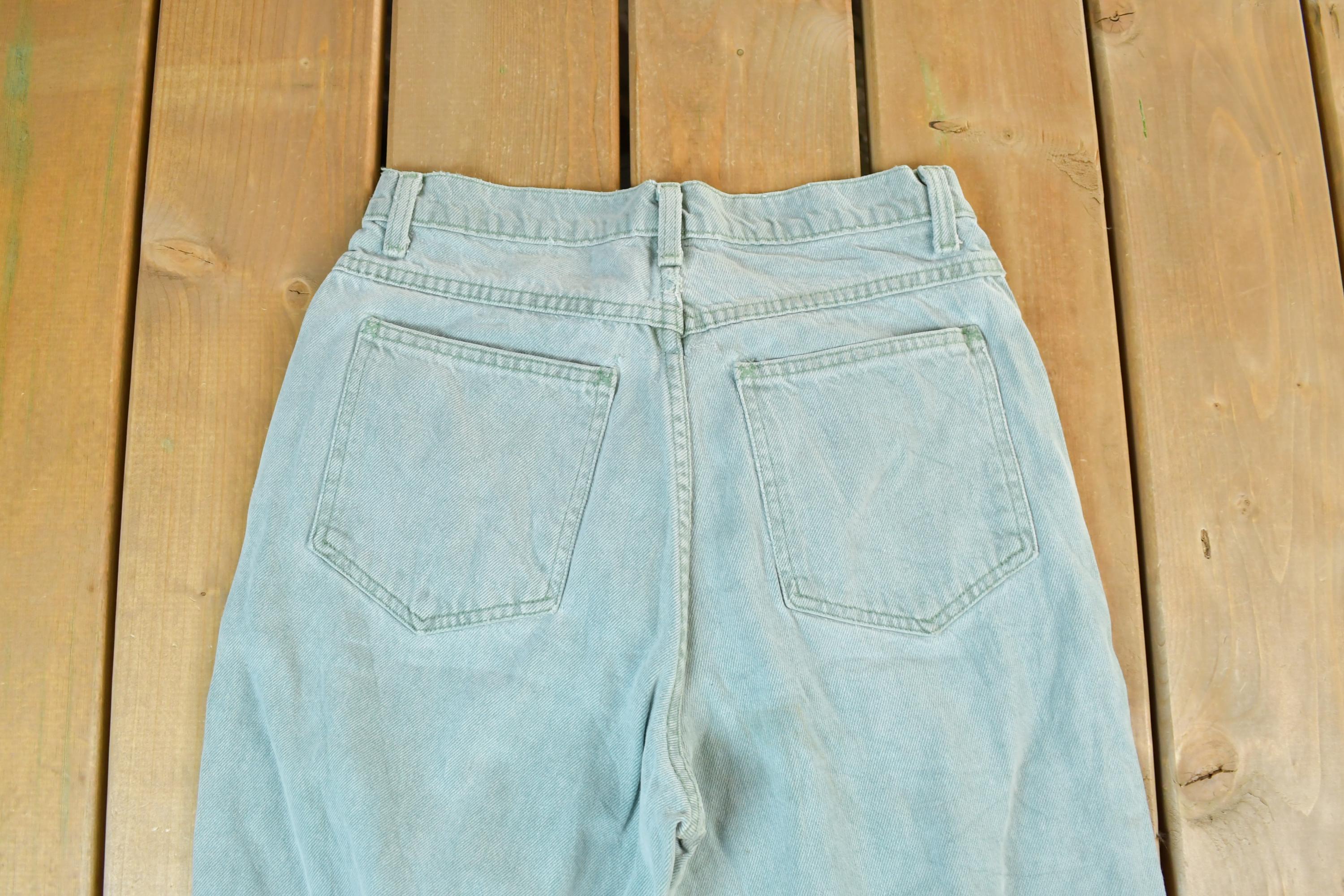 Vintage 1990s Lands End Denim Jeans Size 28 x 30 Made In USA