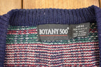 Vintage 1990s Botany 500 Knit Plaid Cardigan Sweater Mens XL /