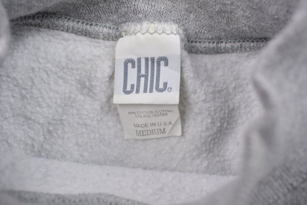 Vintage 1990s Chic Blank Grey Crewneck Sweatshirt