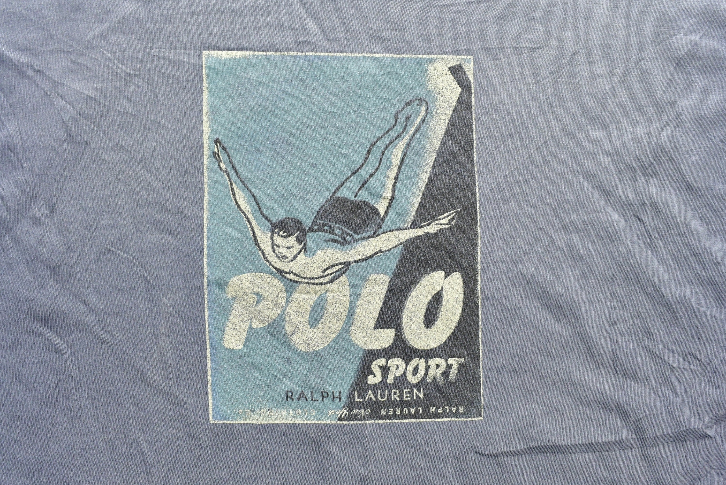 Vintage 1990s Polo Sport Diving Graphic T-Shirt