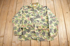 Vintage 1970s Saf T Bak Duck Camo Button Up