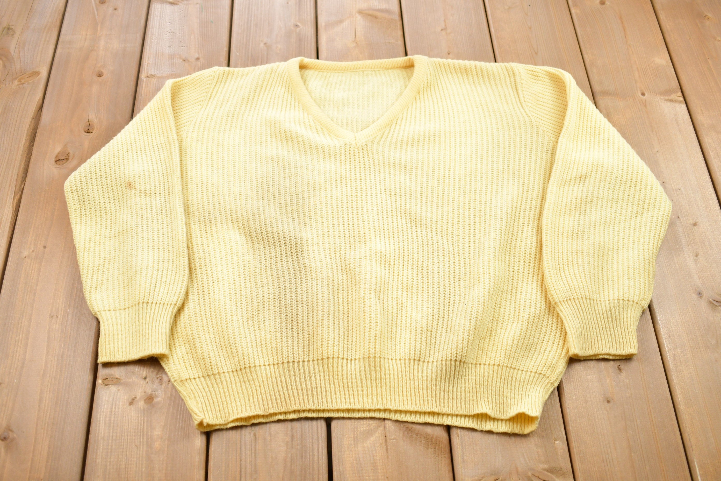 Vintage 1990s Knitted Crewneck Sweater