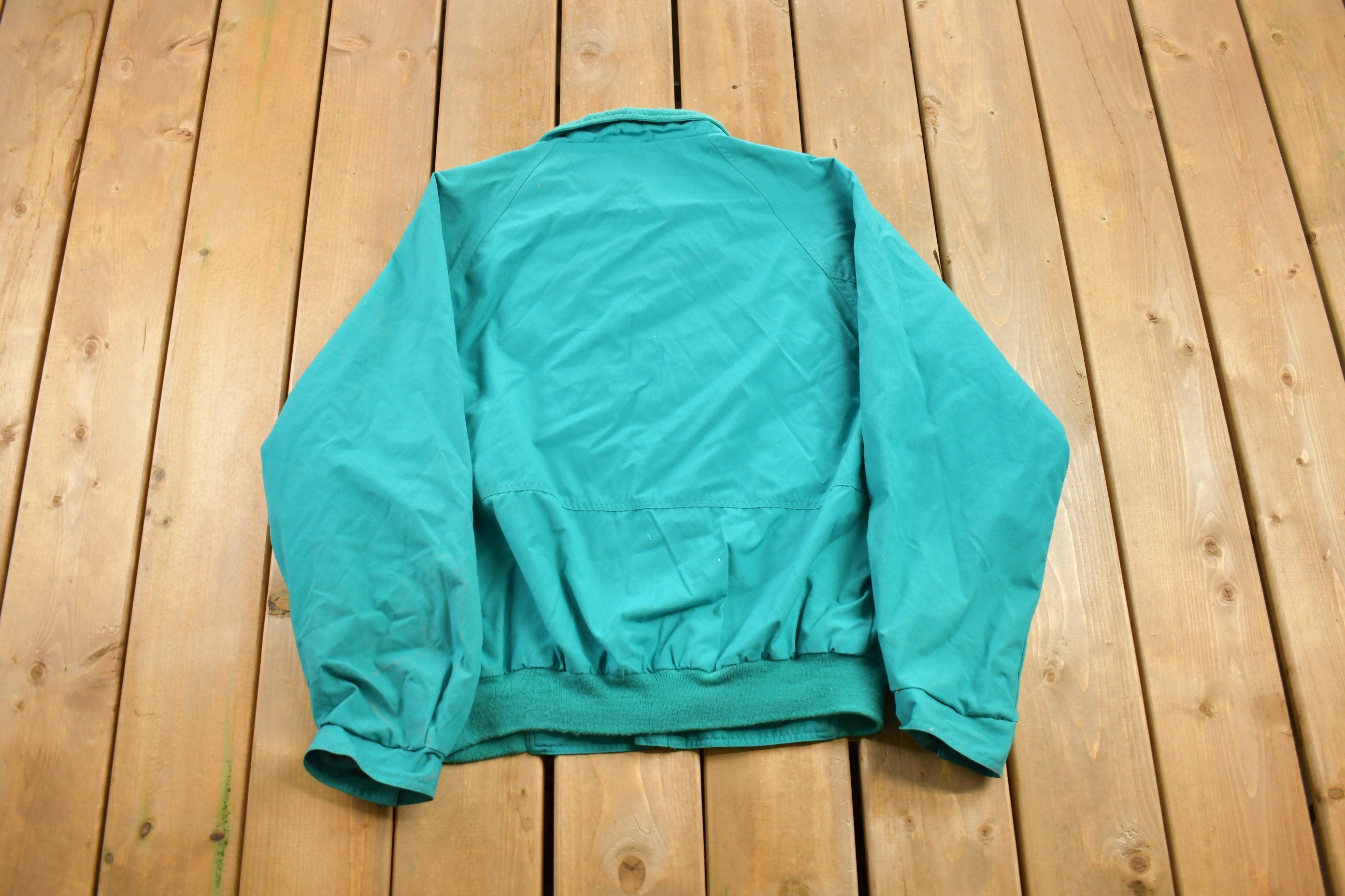 Vintage 1990s Eddie Bauer Puffer Jacket  Vintage Ebtek  Vintage Bubble Jacket  Winter  Streetwear  Full Zip Puffer  Teal Jacket