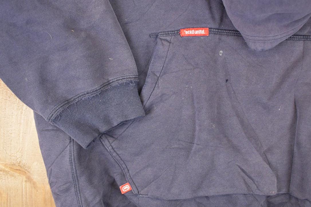 Vintage 1990s Ecko Otherground Embroidered Hip Hop Hoodie Sweatshirt Mens XL / 90's New York Streetwear Sweater