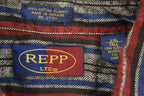 Vintage 1990s REPP Vertical Striped Button Up Shirt