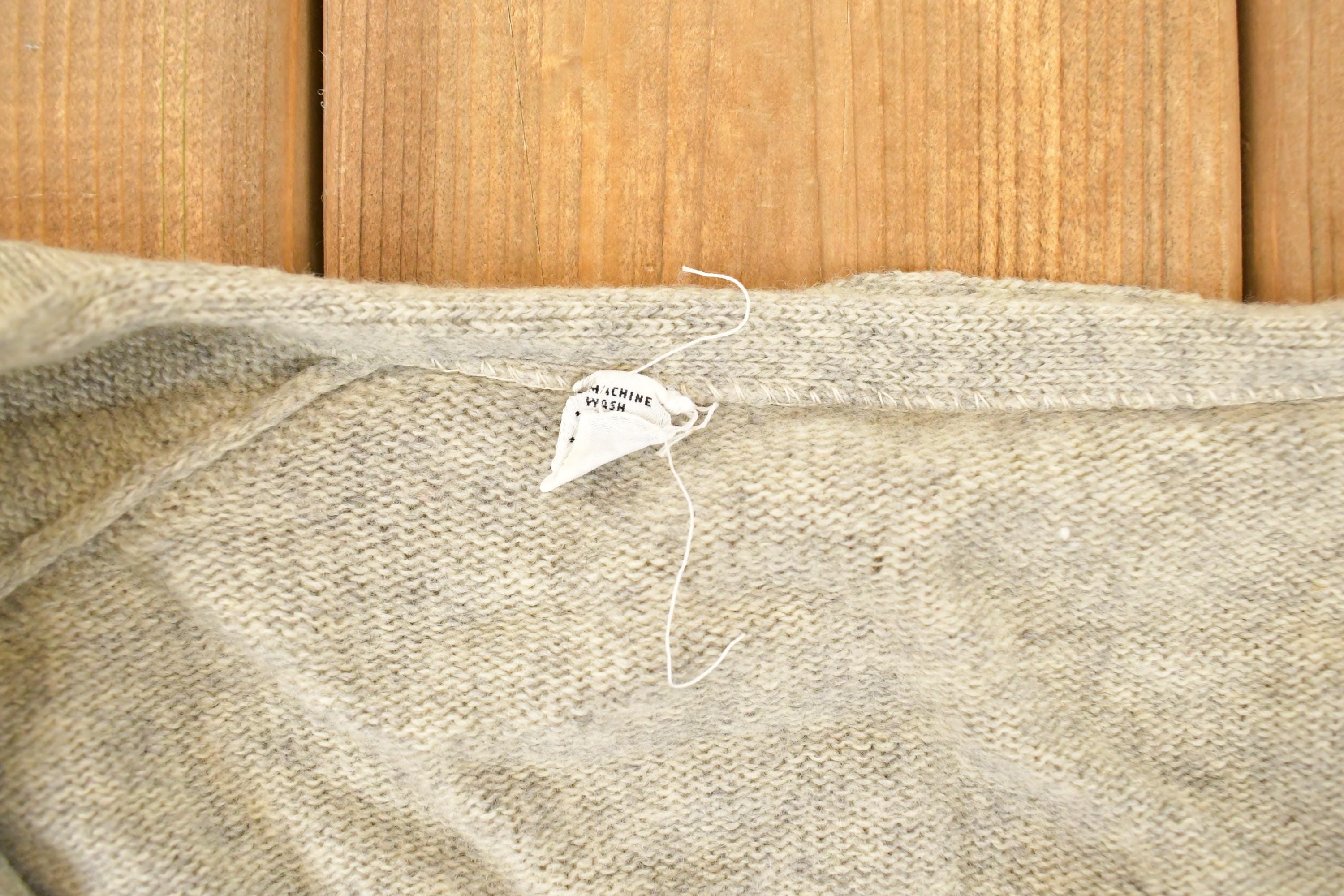 Vintage 1990s Tan Knit Cardigan Sweater Women's L