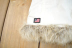 Vintage 1990s Polo Jeans Fur Lined Embroidered Sweater Vest