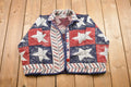 Vintage 1990s Stars Patch Work Cardigan Blazer