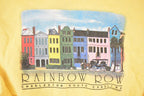 Vintage 1990s Rainbow Row Charleston SC Graphic Print Crewneck Sweatshirt Mens L