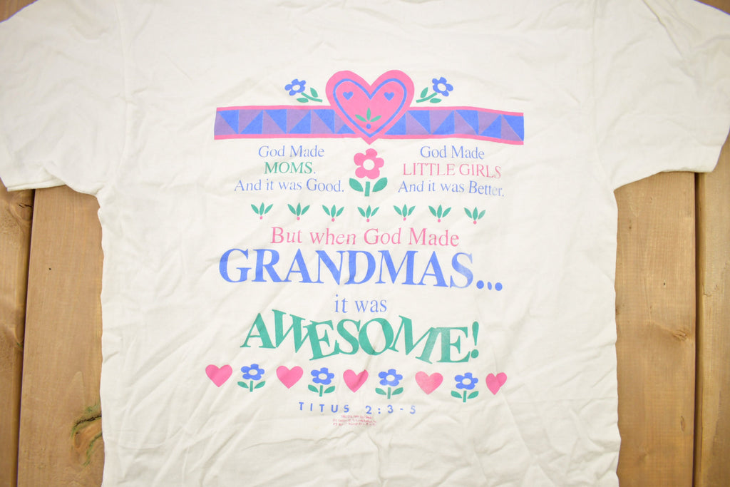 Vintage 1990s Grandmas Are Awesome Graphic T Shirt
