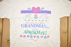 Vintage 1990s Grandmas Are Awesome Graphic T Shirt