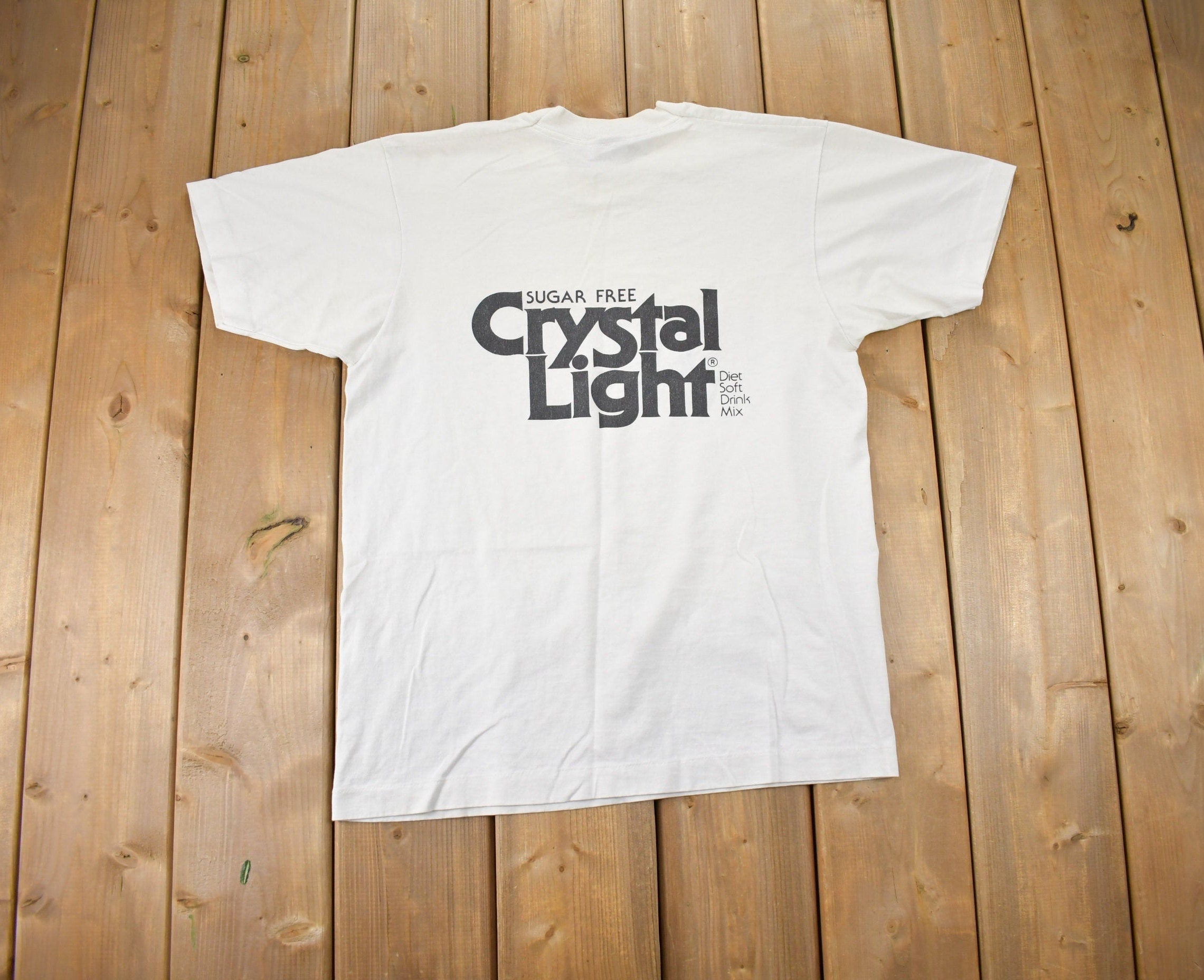 Vintage 1990s Count Down For The Cure Crystal Light T-Shirt
