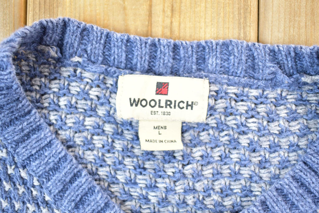 Vintage 1990s Woolrich 100% Wool Knit 2 Button Sweater