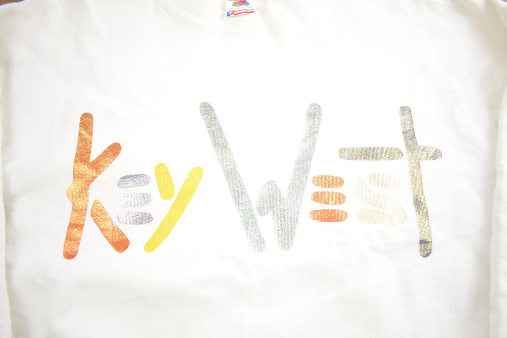 Vintage 1990s Key West Florida Souvenir Travel Crewneck Sweatshirt Made In USA