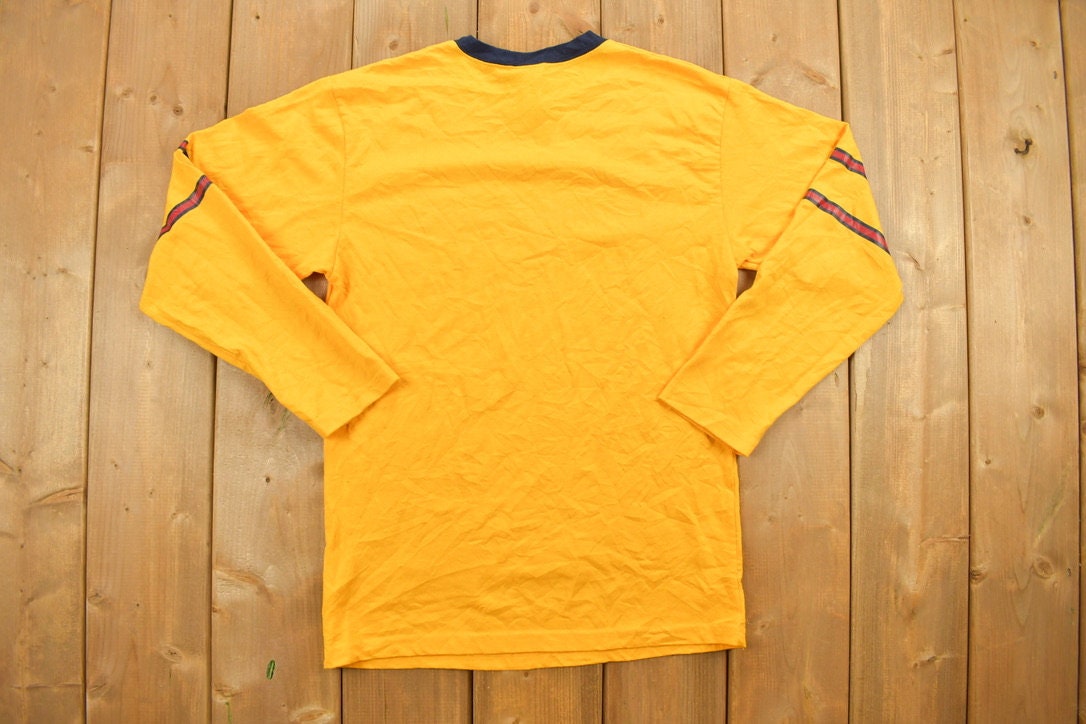 Vintage 1990s Bugle Boy Youth Graphic Long Sleeve T-Shirt