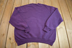 Vintage 1990s Sunfaded Purple Russel Blank Crewneck Sweatshirt Made In USA - X- Large