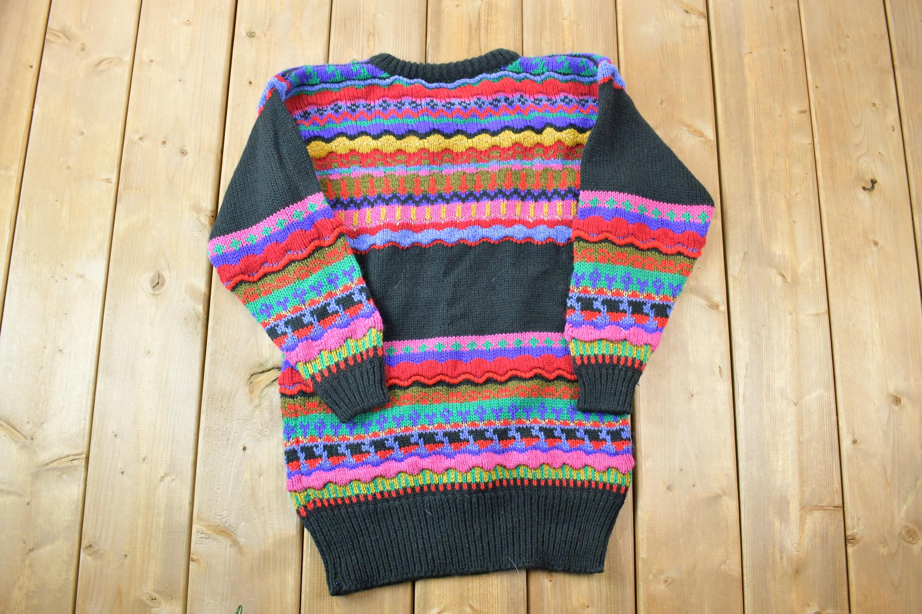Vintage 1990s Pronto Moda Knit Crewneck Sweater