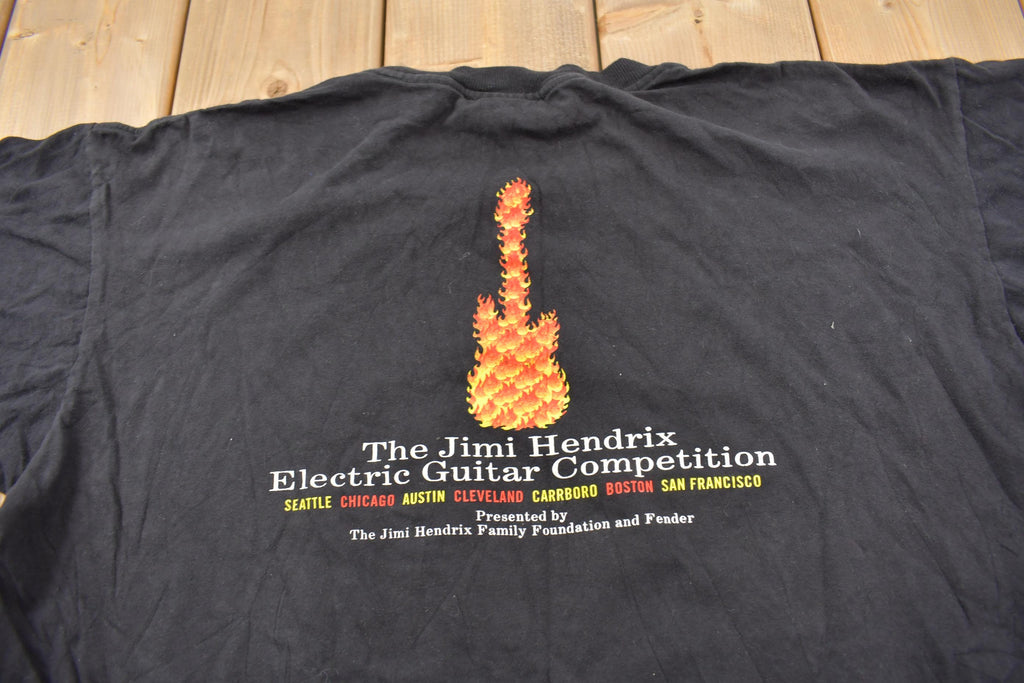 Vintage 1990s The Jimi Hendrix Electric Guitar Competition Graphic T-Shirt