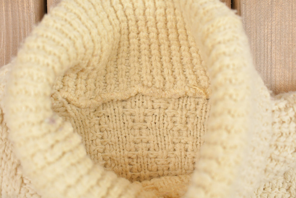 Vintage Cable Knit Turtleneck Sweater