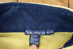 Vintage 1990s Nautica Fleece Quarter Zip Sweater / Outdoorsman / 90s Sweater / Streetwear / Hiking / Fleece Zip up