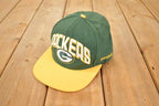 Vintage Y2K Reebok Green Bay Packers NFL Snapback Hat / 2000's Embroidered Football Sportswear Cap / Team Apparel