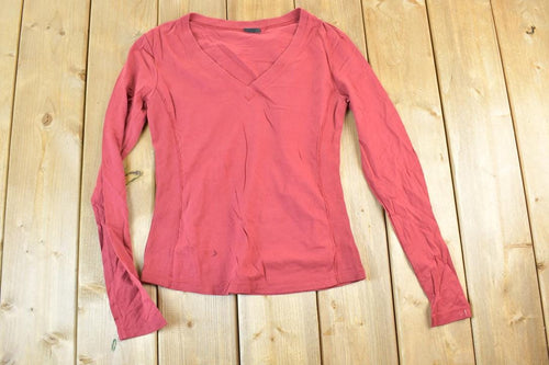 Women Vintage Vigoss Y2K Blank Red T-Shirt / Vigoss Grunge Skull Print / Contrast Stitch / Internet Famous Clothing / Over Dyed