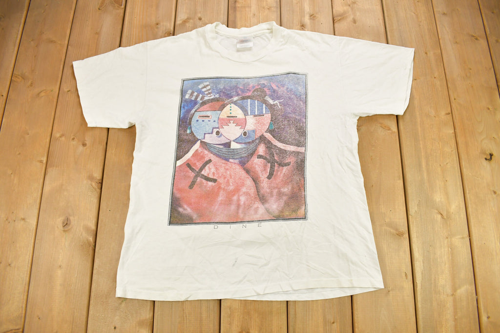 Vintage 1990s Navajo Art Graphic Diné T Shirt