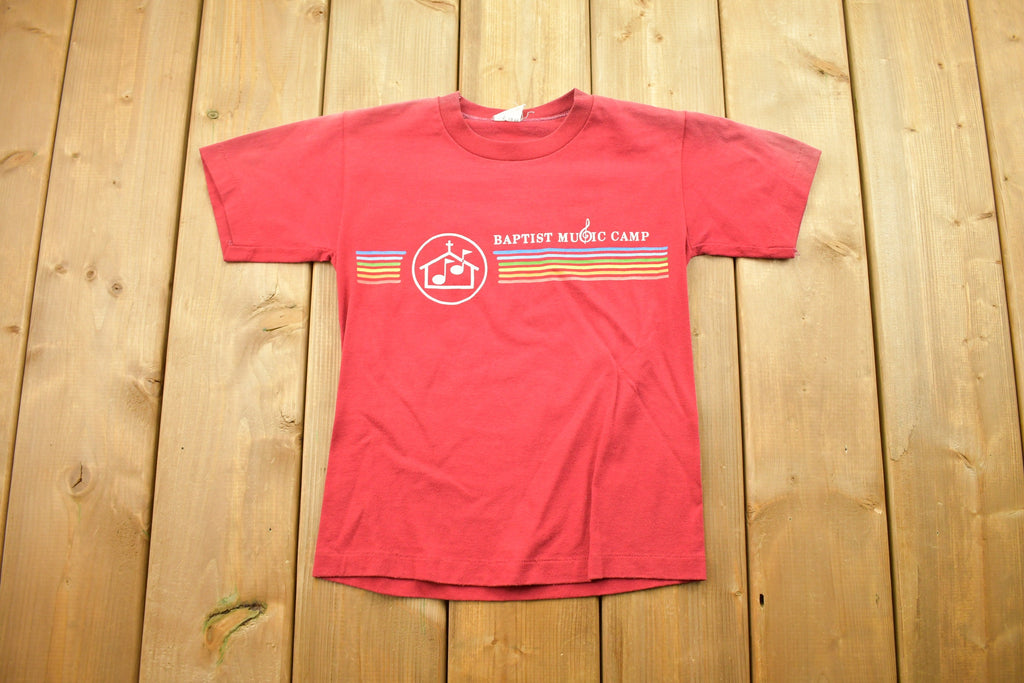 Vintage 1970s Baptist Music Camp Youth Sized T Shirt