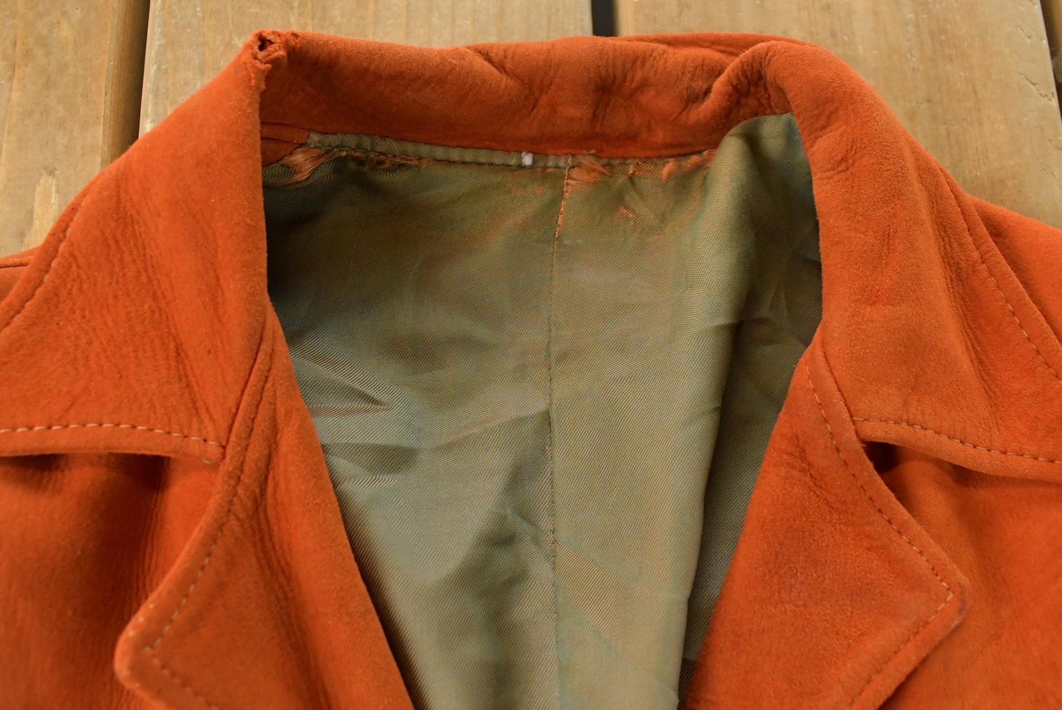 Vintage 1940s Genuine Leather Western Fringe Jacket Women's Medium /