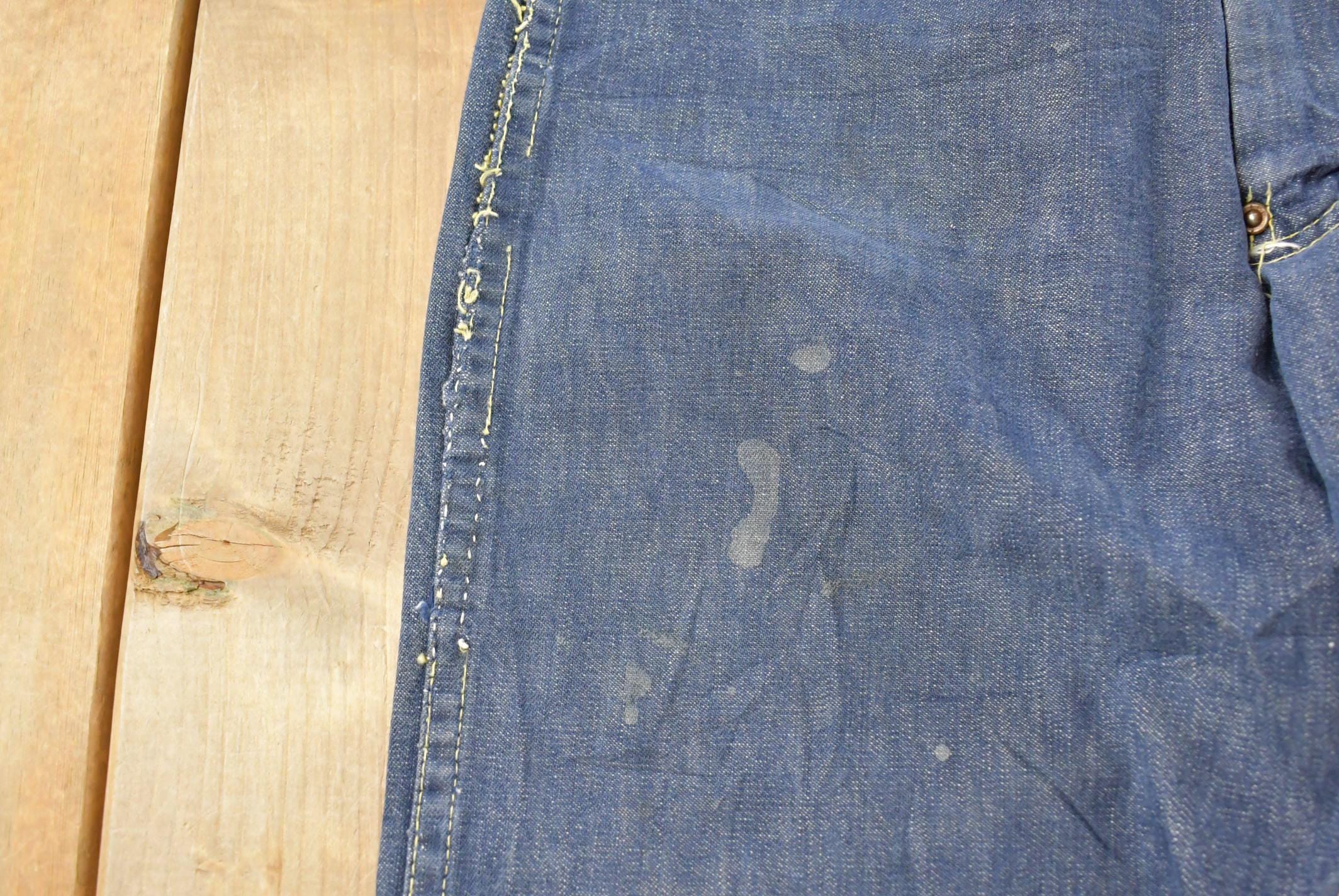 Vintage 1950s Lee Riders Sanforized Denim Jeans Size 25 x 29.5