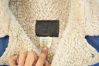 Vintage 1970s Wrangler Sherpa Lined Denim Jean Jacket Men's 2XL