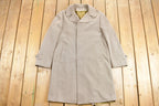 Vintage 1980s TownCraft Full Length Wool Trench Coat