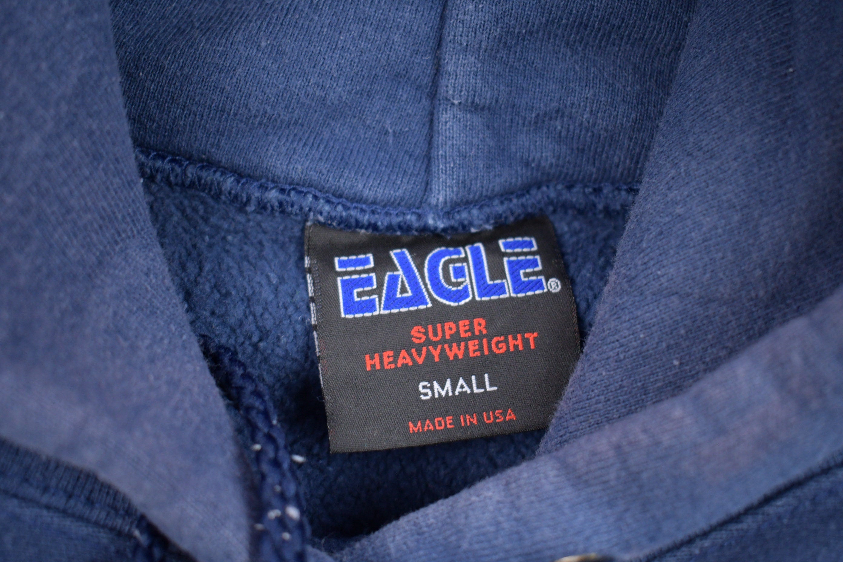 Vintage 1990s Eagle Colby Swimming Graphic Hoodie  90s Hoodie  Vintage Sweater  Made In USA  Color Block  Vintage Eagle