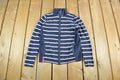 Vintage 1990s Lauren Ralph Lauren Active Knit Full Zip Sweater Women's Small / Striped Sweater / Polo