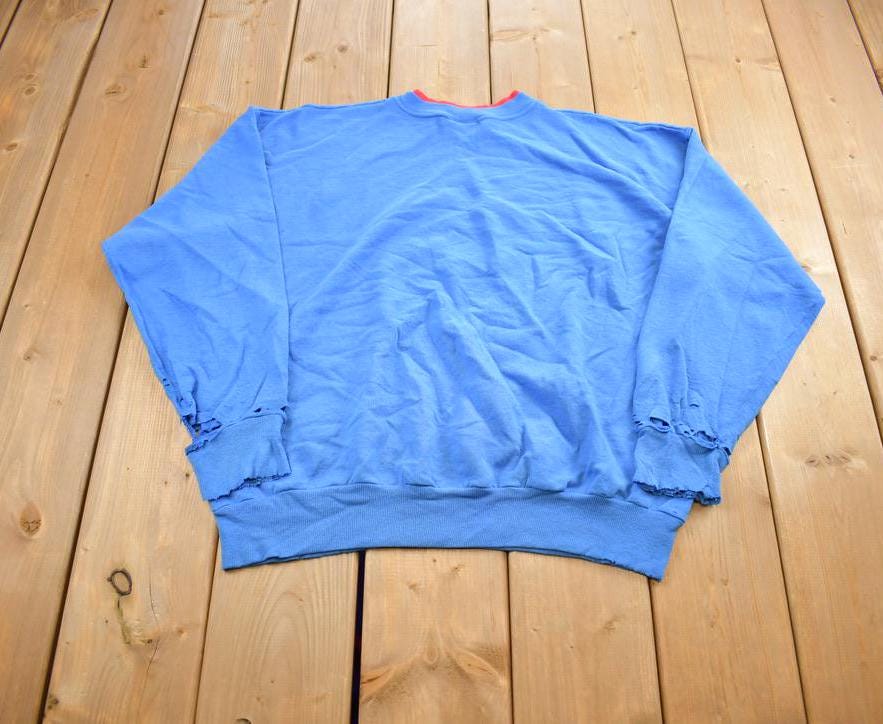 Vintage 1980s Bingo Grandmas Therapy Embroidered Crewneck Sweatshirt Made In USA