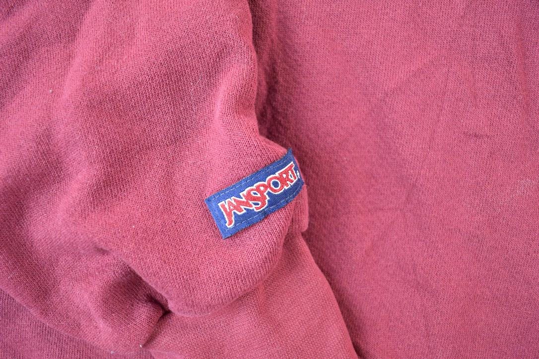 Vintage 1990s Jansport University Of Maryland Bulldogs Women's Hockey Collegiate Cropped Crew Neck Made In USA