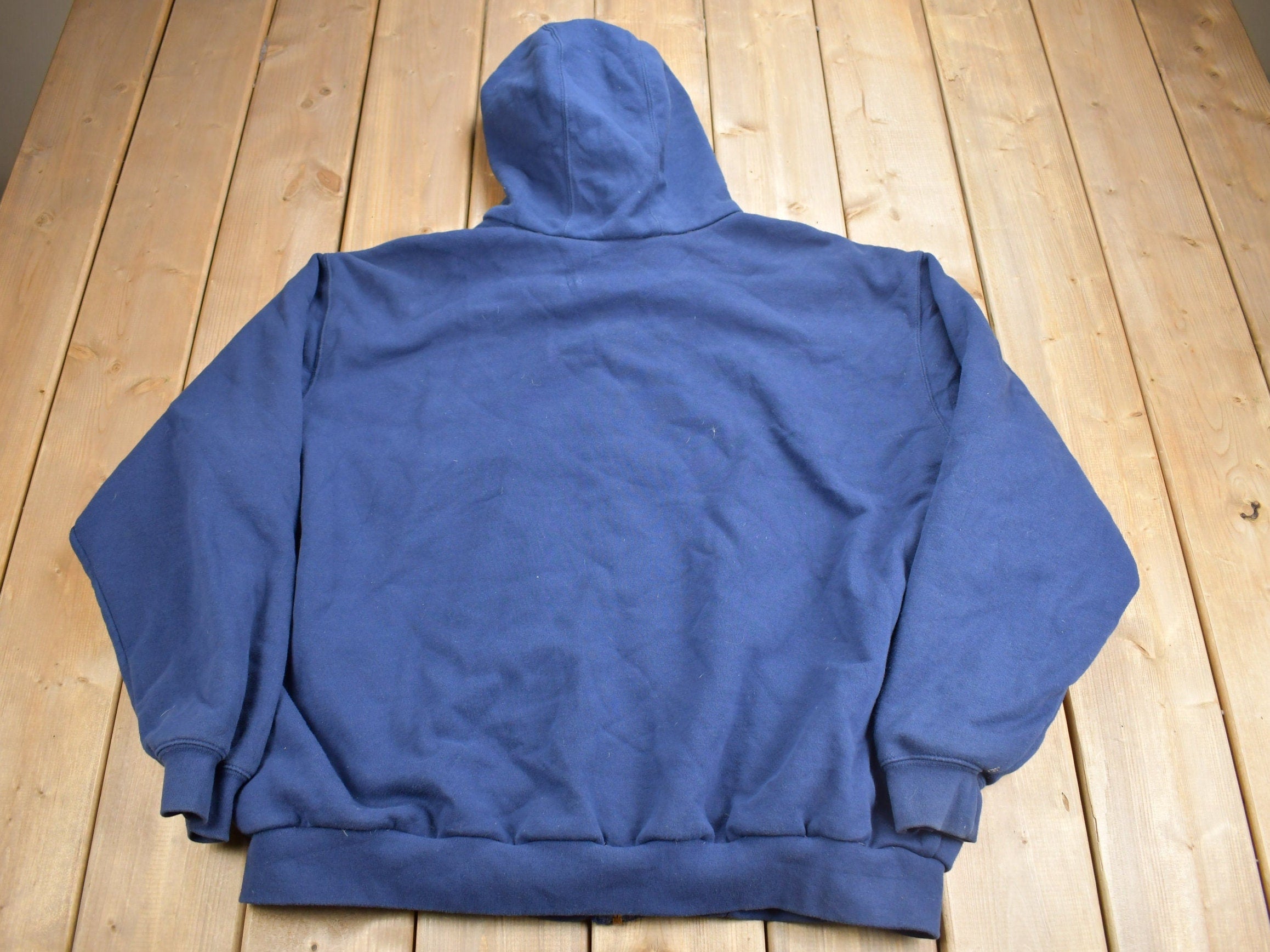 Vintage 1990s Carhartt Thermal Lined Zip Up Hoodie Size 2XL