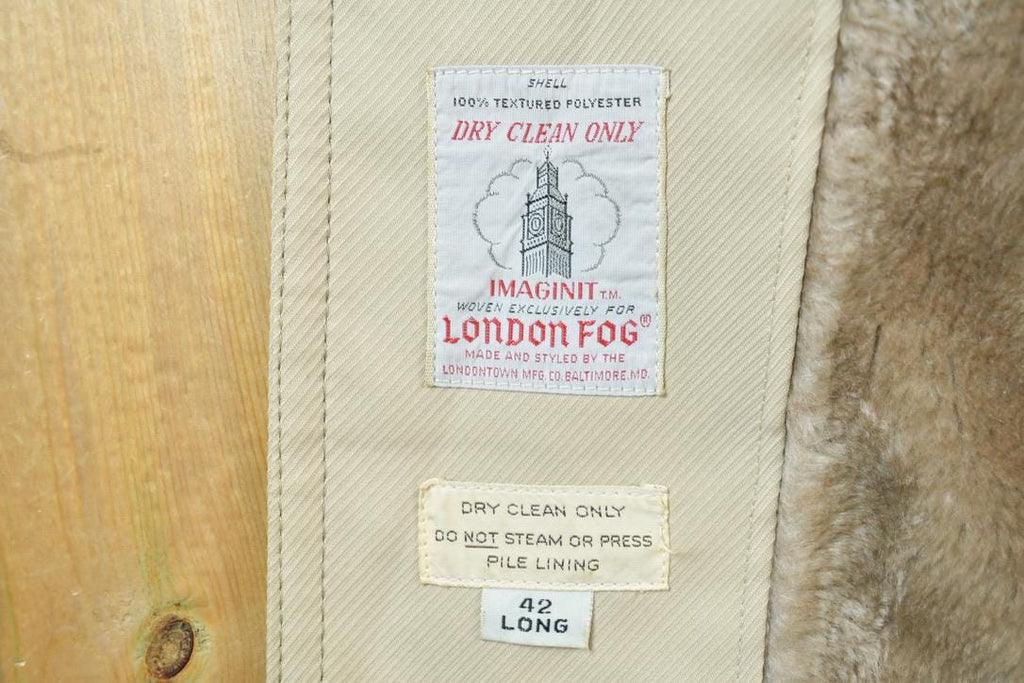 Vintage 1980s London Fog Pile Lined Jacket