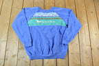 Vintage 1990s Duck Family Embroidered Outdoorsman Crewneck Sweatshirt  Embroidered  Nature Sweater  Outdoor Sweater