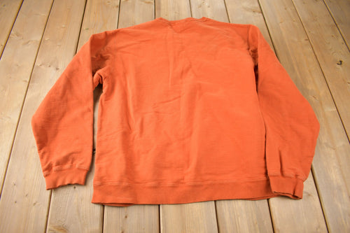 Vintage 1990s Orange Club Monaco Crewneck Sweatshirt Made In Canada
