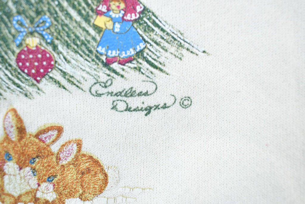 Vintage 1990s Christmas Tree Double Collared Endless Designs Pleasant Shade Cute Crewneck Sweater