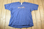 Vintage 1990s Minnesota Abstract Font Souvenir Single Stitch Graphic Print T-Shirt Made In USA
