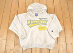 Vintage 1990s Starter Michigan Wolverines Unique Quarter Button University Hoodie Mens XL