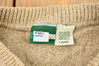 Vintage 1990s Falls Creek Striped Winter Pattern Knit Crewneck Sweater