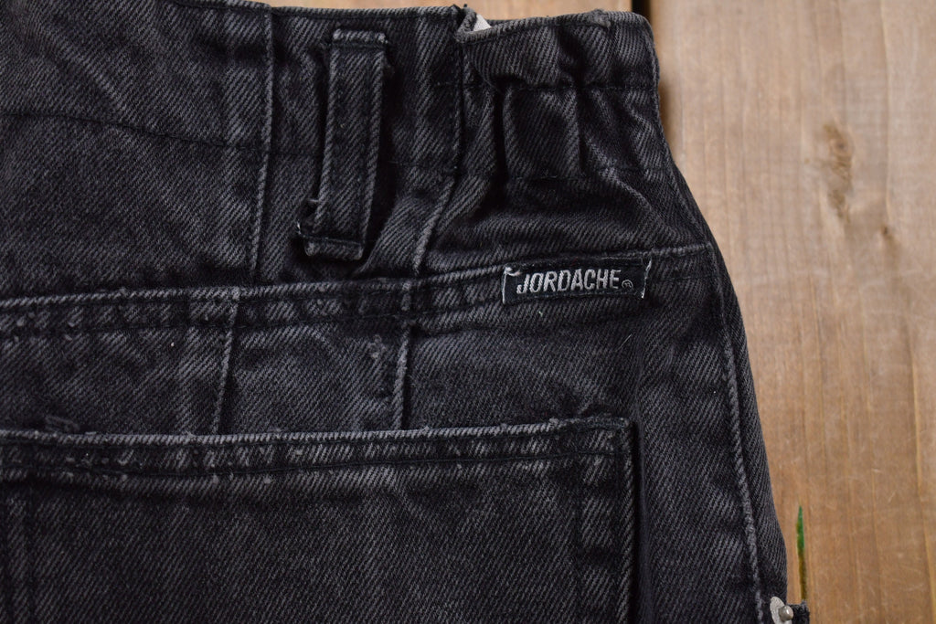 Vintage 1990's Jordache Black Washed Jeans 28 x 27