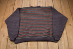 Vintage 1990s Striped Knitted Sweater