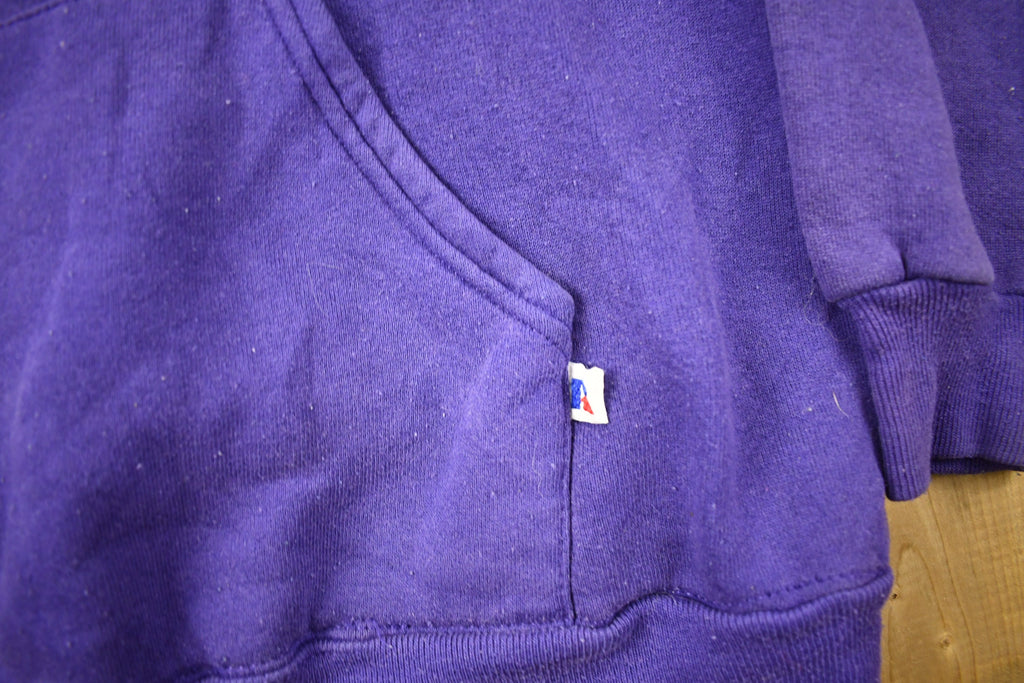 Vintage 1980s Bowling Green High School Purples Graphic Hoodie Made In USA