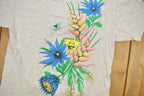 Vintage 1990s Panama Jack Tropical Flower Graphic T-Shirt