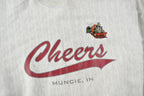 Vintage 1990s Cheers Muncie IN Souvenir Crewneck Sweatshirt Made In USA Size Large
