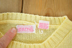 Vintage 1990s Ashley Easter Knit Abstract Pattern Crewneck Sweater